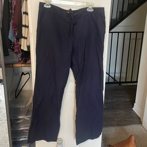 Jcrew linen and cotton wide leg plant